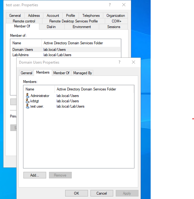 Windows Server 2022 Active Directory lab